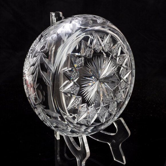 Bohemian Cut Crystal Fruit Bowl - Picture 4 of 8